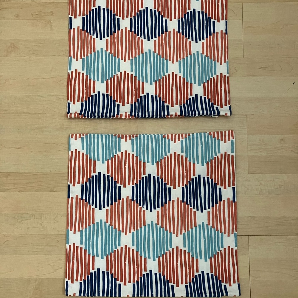 (2) Coastal Pillow covers